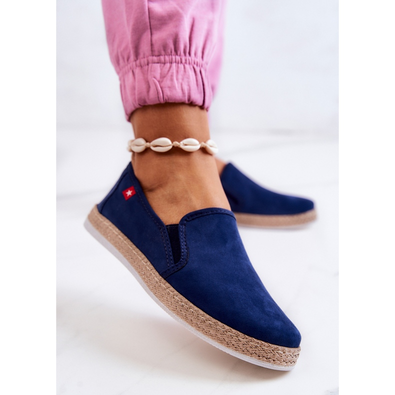 Ženske espadrile slip-on Big Star JJ276003 Teget tamnoplava 2