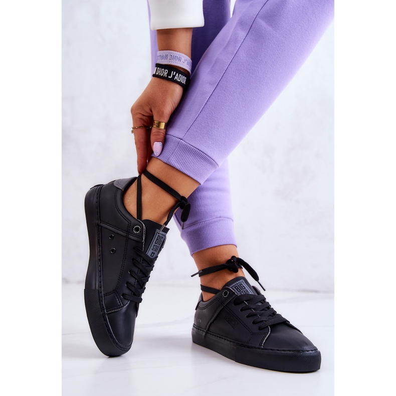 Kožne tenisice Big Star JJ274214 Crne crno 2