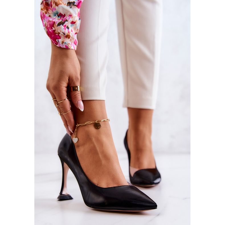 S.Barski Modne crne Tamira kožne štikle crna 1