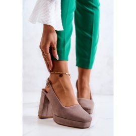 Suede pumpe Maciejka 05441-10 Bež 1