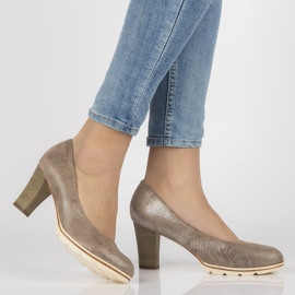 Filippo DP172 / 18 Br smeđe pumpe bež smeđa 2