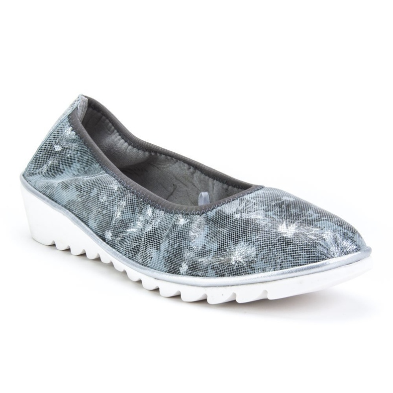 Kožne cipele Filippo DP046 / 18 Gr Fl sive plava siva 1