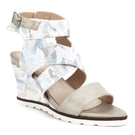 Filippo DS175 / 18 Sl srebrne sandale srebro siva raznobojna 2