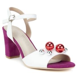 Filippo DS772 / 19 Wh Fh bijele sandale bijela ružičasta 1