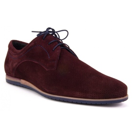 Cipele Filippo 731 Bordo velur s perforacijom crvena 1
