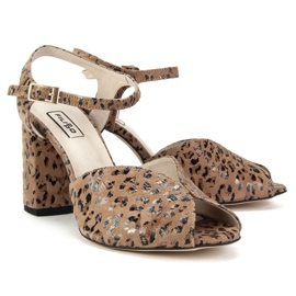 Filippo 1449 sandale Panterka bež 2
