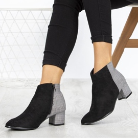 Crno-sive čizme Filippo DBT936 / 19 Bk Gr crna siva 1