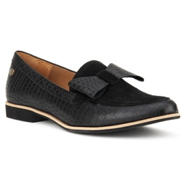 Filippo 04099-61 / 00-1 Crno krokodil cipele crna 1