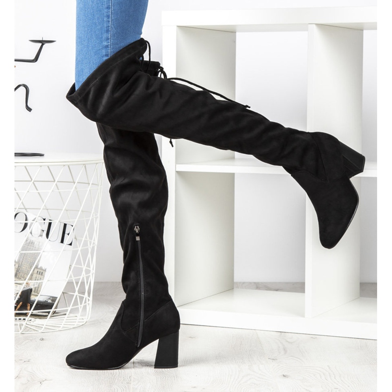 Filippo DKZ1029 / 19 Bk Crne čizme crna srebro siva 2