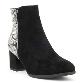 Čizme Filippo DBT977 / 19 Bk Gr crno sive 1