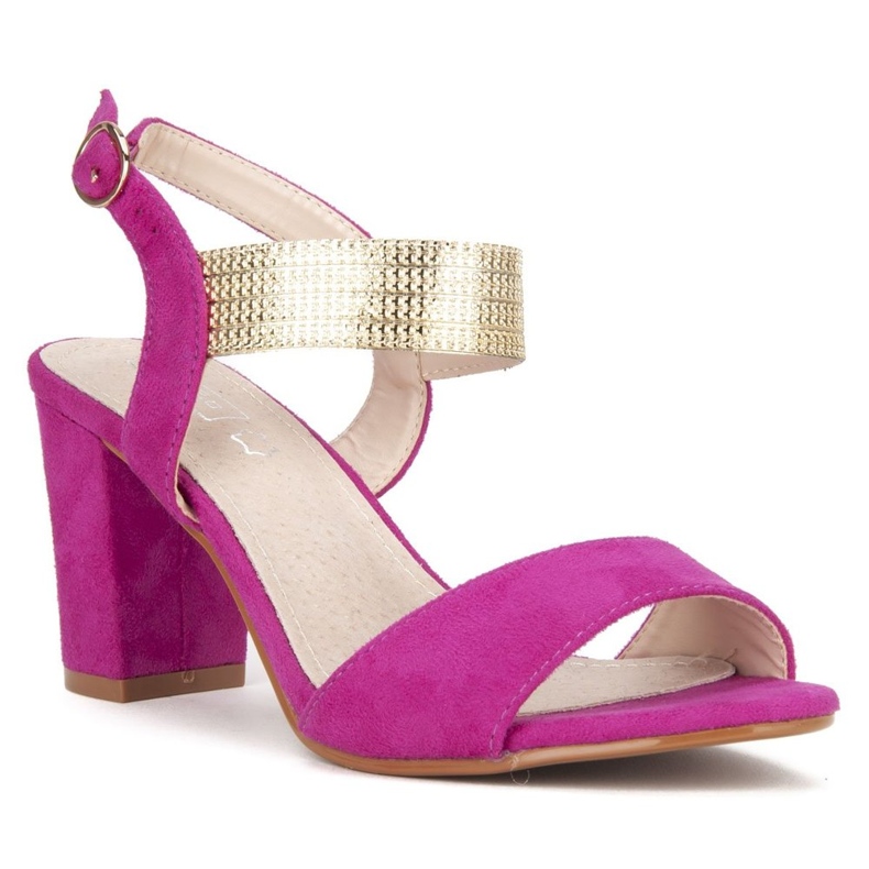 Sandale na visoku petu Filippo DS817 / 20 Fh roze ružičasta 2