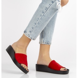 Kožne papuče Filippo DK1220 / 20 Rd red crvena 1