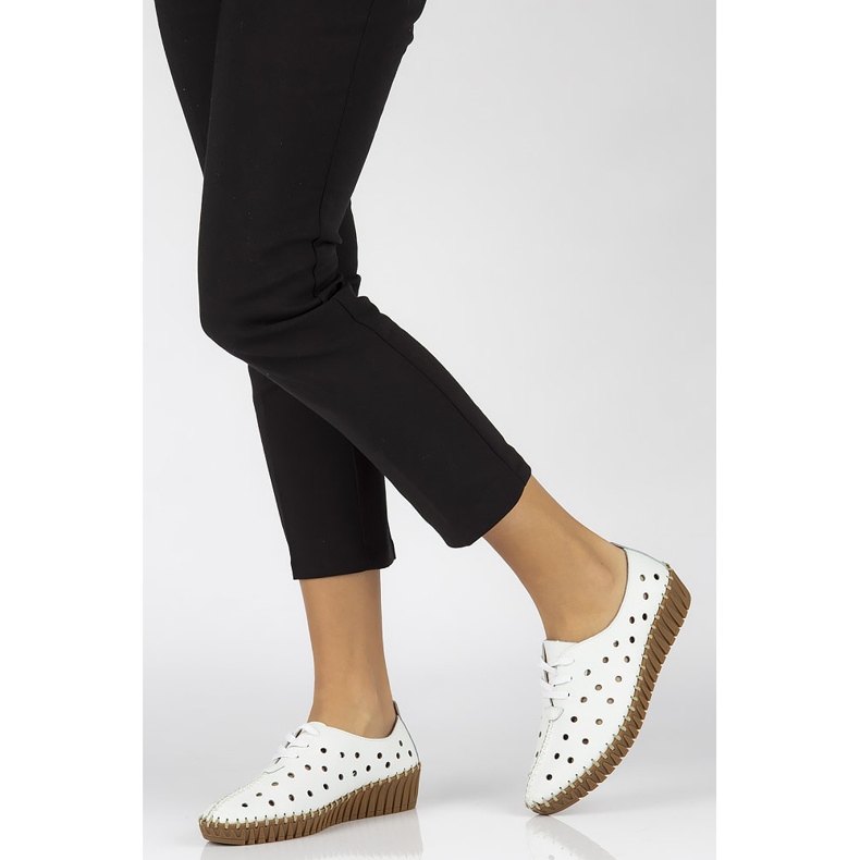 Kožne cipele Filippo DP1230 / 20 Wh bijele bijela 1