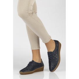 Kožne cipele Filippo DP1230 / 20 Nv tamnoplave tamnoplava 1