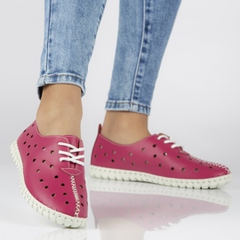 Kožne cipele Filippo DP1225 / 20 Fh roze ružičasta 1