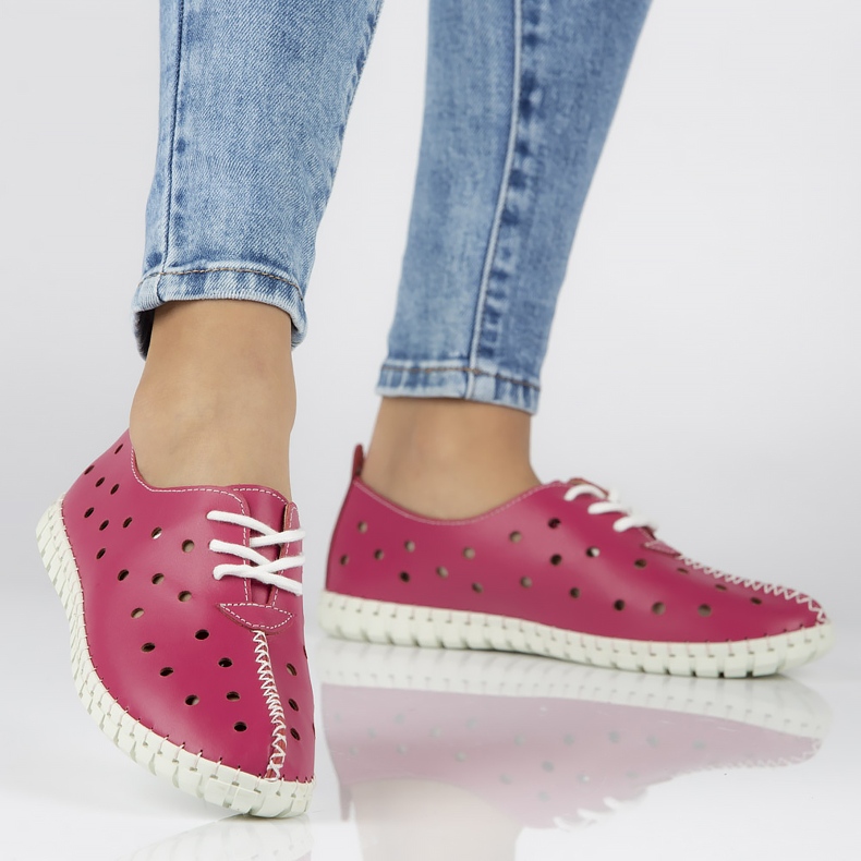 Kožne cipele Filippo DP1225 / 20 Fh roze ružičasta 1