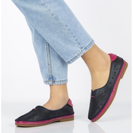 Kožne cipele Filippo DP1224 / 20 Nv tamnoplave tamnoplava 1