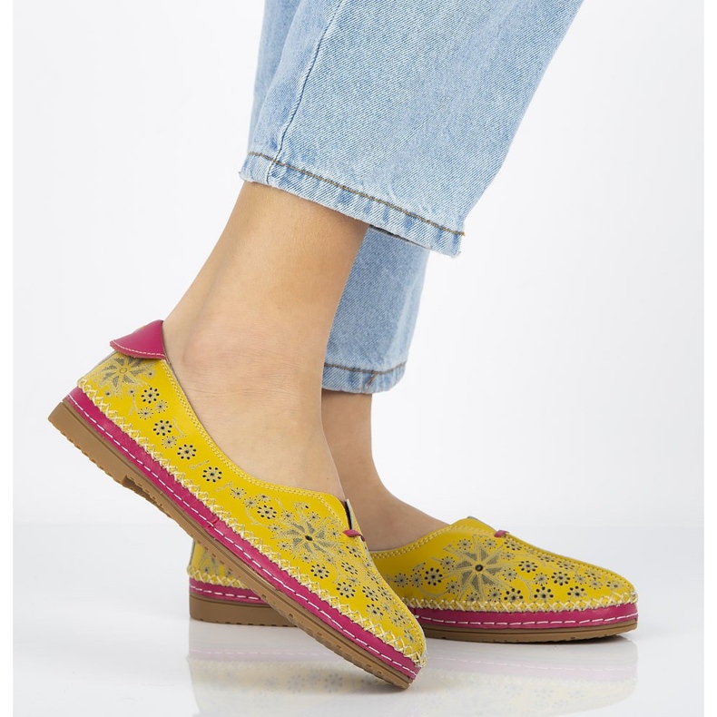 Kožne cipele Filippo DP1224 / 20 Yl Yellow žuta boja 1