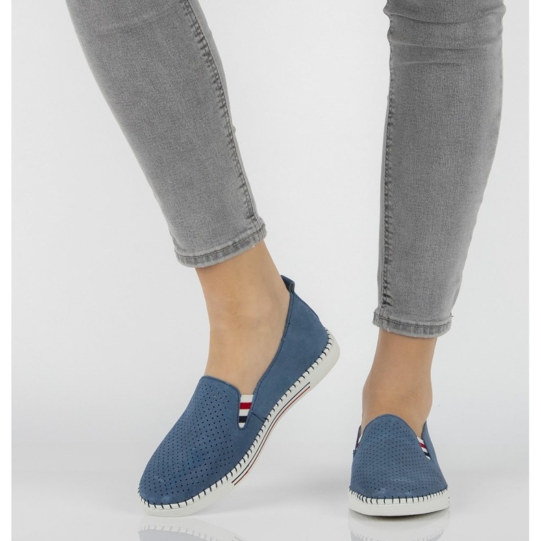 Kožne cipele FILIPPO DP1272 / 20 Bl plave plava 1