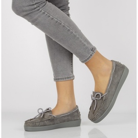 Kožne cipele Filippo DP1200 / 20 Gr sive siva 1