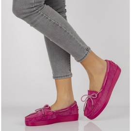 Kožne cipele Filippo DP1200 / 20 Fh roze ljubičasta ružičasta 1