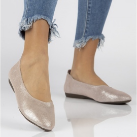 Kožne balerinke Filippo DP1337 / 20 Pi pink ružičasta 1