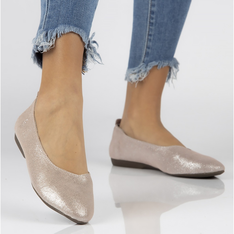 Kožne balerinke Filippo DP1337 / 20 Pi pink ružičasta 1