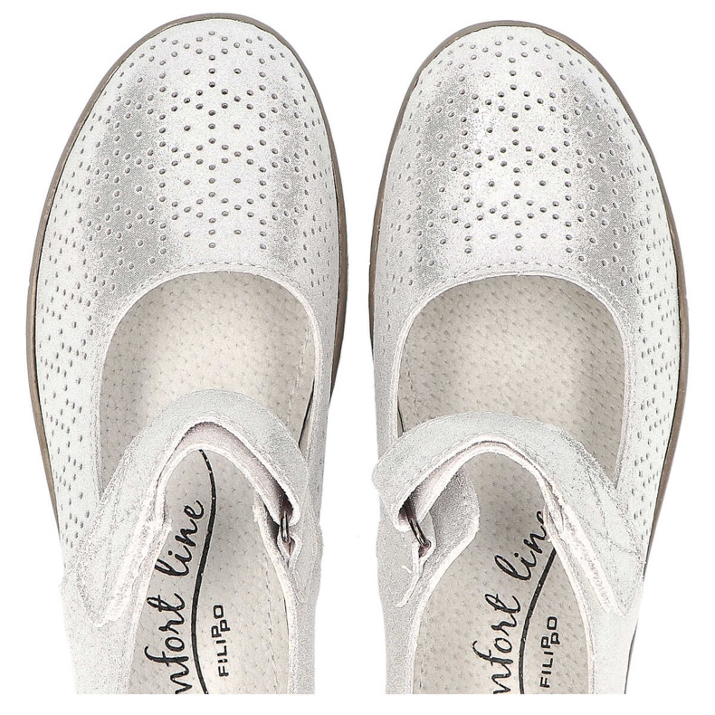 Filippo DP1319 / 20 Si Srebrne cipele srebro siva 1