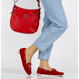 Crvene kožne cipele Filippo DP1403 / 20 Rd crvena 2