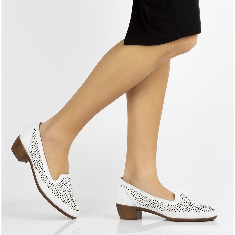 Kožne cipele Filippo DP1405 / 20 Wh bijele bijela 1