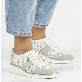 Kožne cipele Filippo DP028 / 20 Wh bijele bijela 2