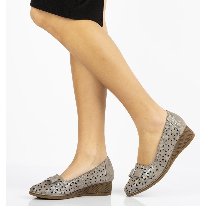 Kožne cipele Filippo DP752 / 20 Gr sive siva 1