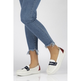 Kožne cipele Filippo DP1413 / 20 Wh bijele bijela 1