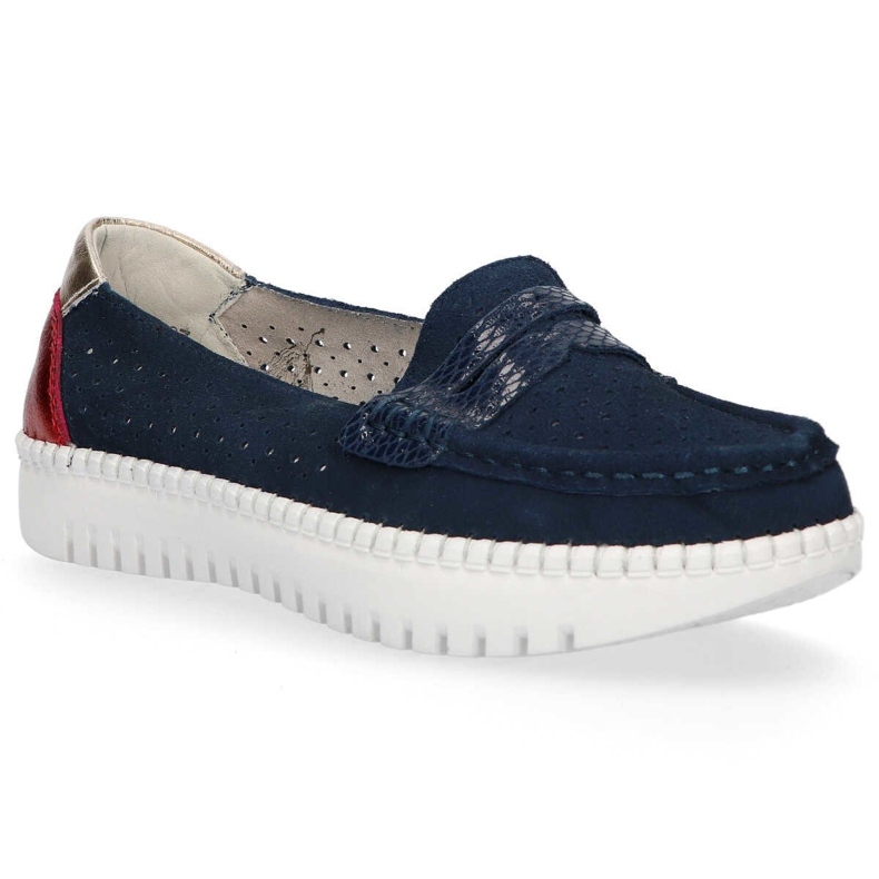 Kožne cipele Filippo DP1413 / 20 Nv tamnoplave tamnoplava 2