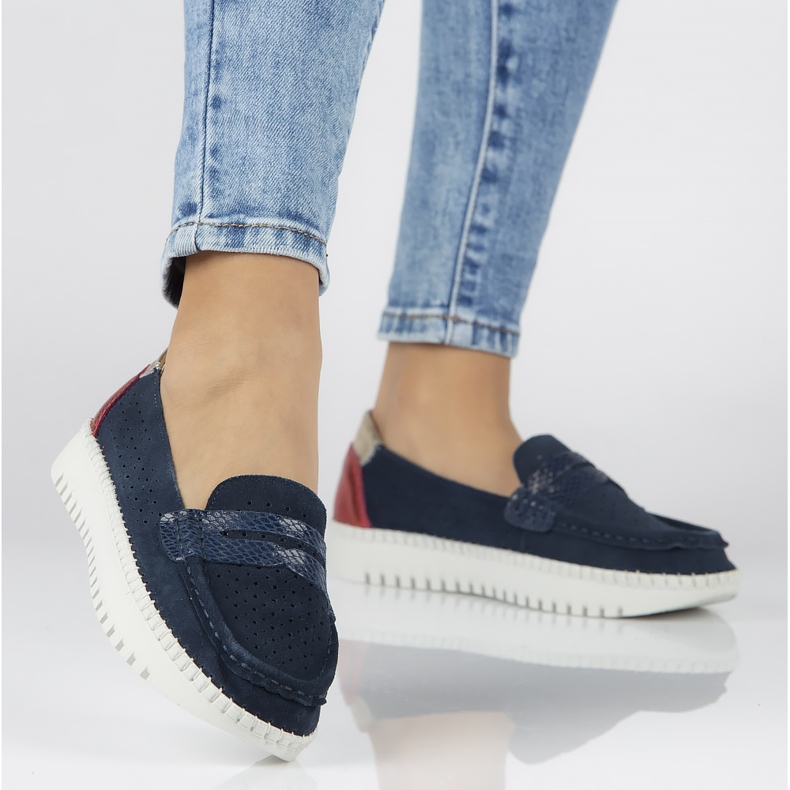 Kožne cipele Filippo DP1413 / 20 Nv tamnoplave tamnoplava 1