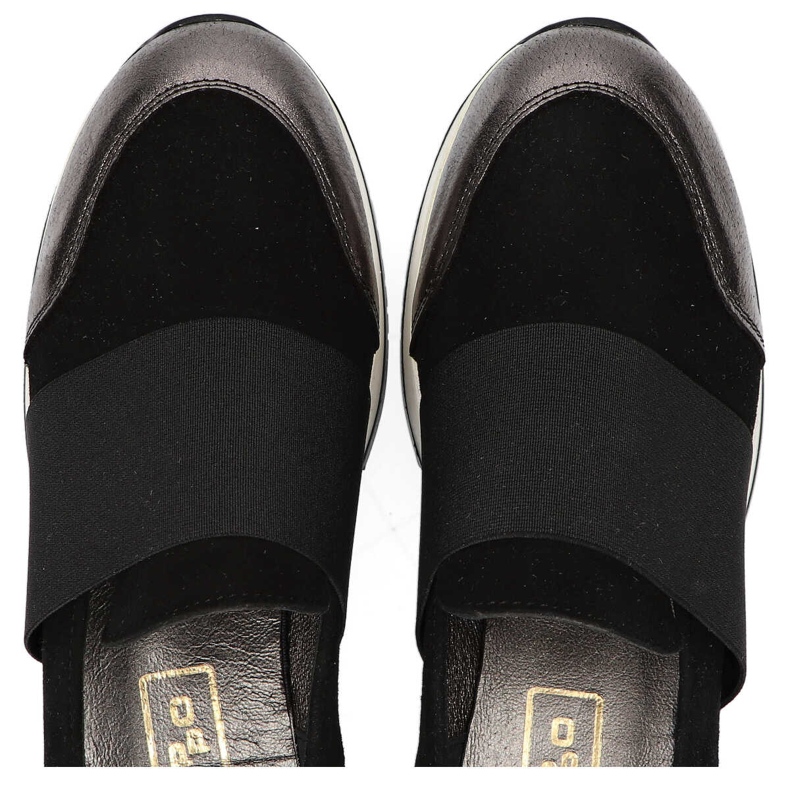 Cipele Filippo 018 crne antilop / nikal crna srebro 1