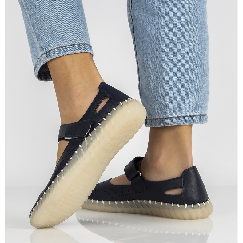 Kožne cipele Filippo DP1262 / 20 Nv tamnoplave mornarsko plava 1