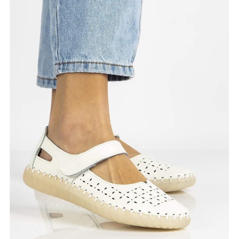 Kožne cipele Filippo DP1262 / 20 Wh bijele bijela 1