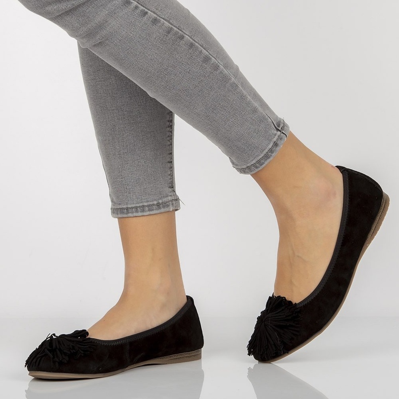 Kožne balerinke Filippo DP1206 / 20 Bk crne crna 2