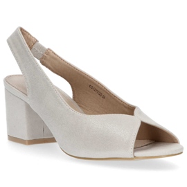 Filippo DS1277 / 20 Si Srebrne sandale srebro 1