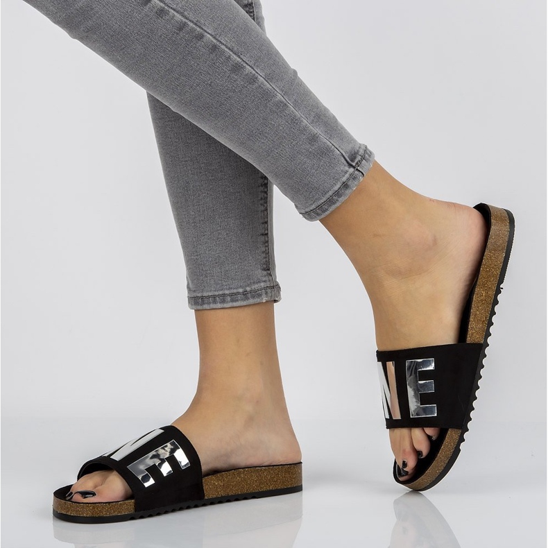 Filippo DK1374 / 20 Bk crne papuče crno 1