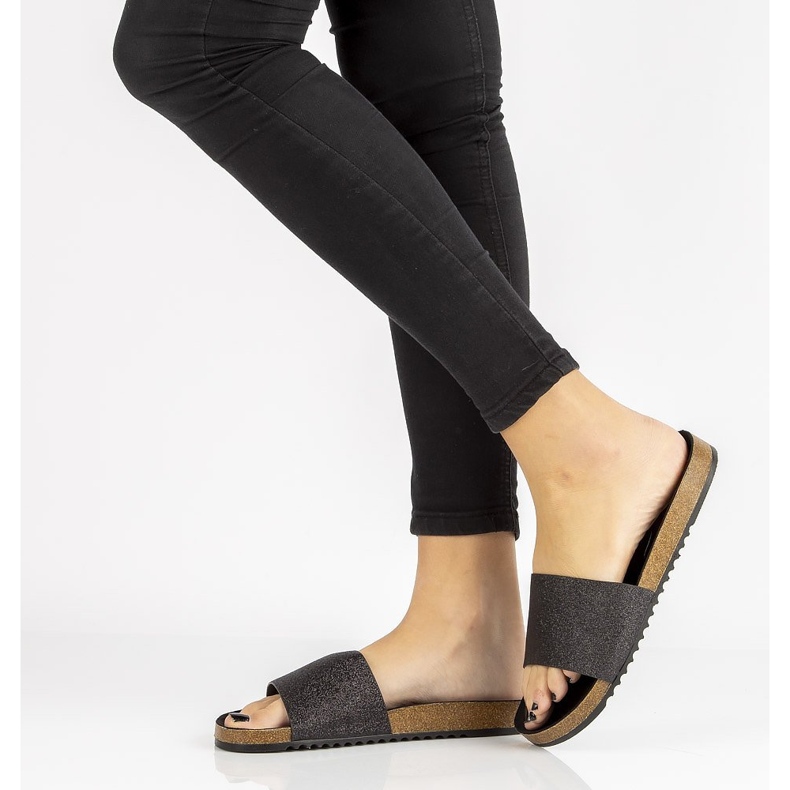 Filippo DK1373 / 20 Bk Crne papuče crno 1