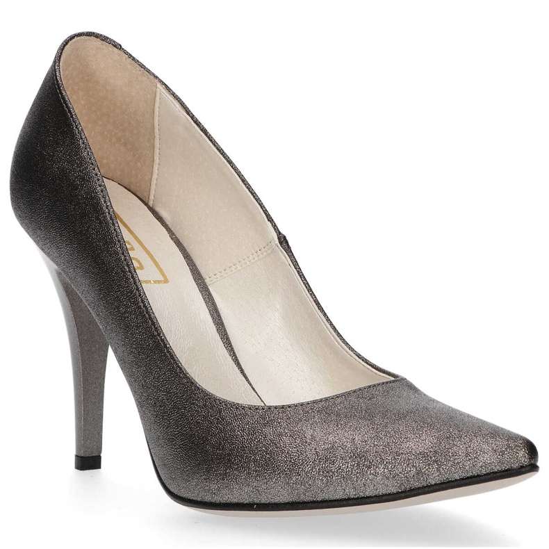 Filippo 2160 Fume Grey pumpe srebro siva 1