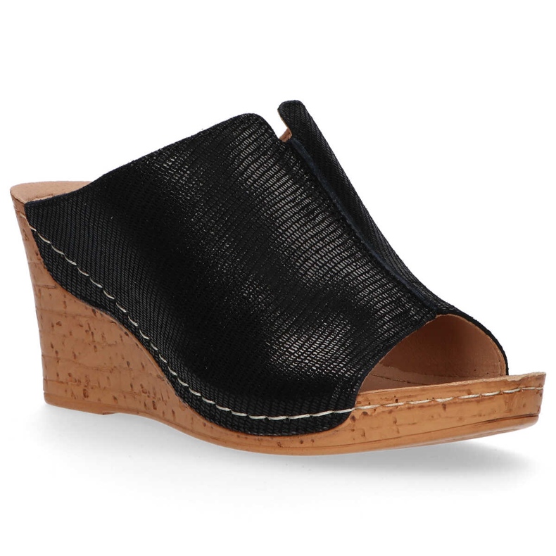 Kožne papuče Filippo DK786 / 20 Bk crne crna 2