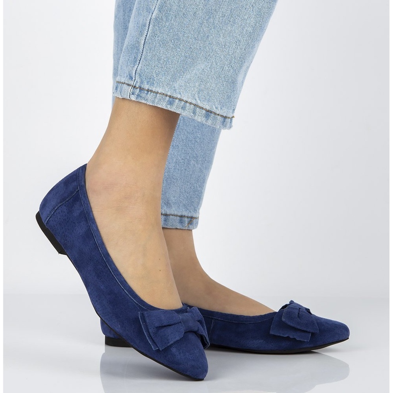 Kožne balerinke Filippo DP1329 / 20 Nv tamnoplave tamnoplava 1