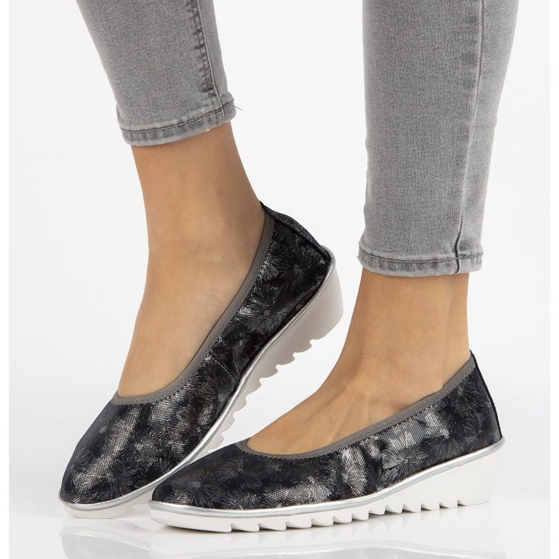 Kožne cipele Filippo DP046 / 18 Nv Fl tamnoplave crna tamnoplava 1