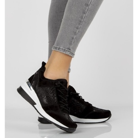 Kožne tenisice Filippo DP1505 / 20 Bk crne crna 2