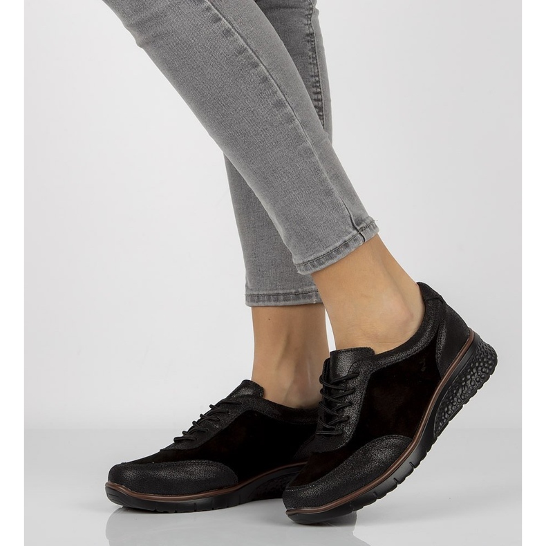 Kožne cipele Filippo DP1509 / 20 Bk crne crna 2