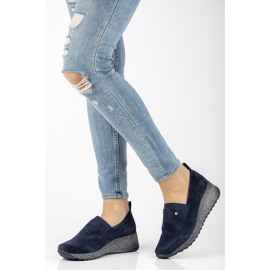 Kožne tenisice Filippo DP1500 / 20 Nv T tamnoplave mornarsko plava 2