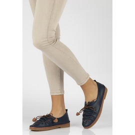 Kožne cipele Filippo DP2058 / 21 Nv tamnoplave tamnoplava 1